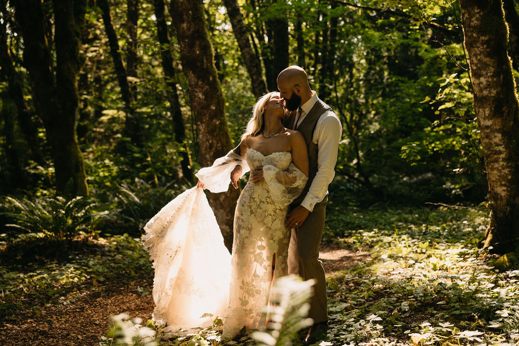 Washington forest wedding photography