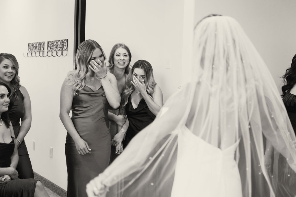 bridesmaids crying